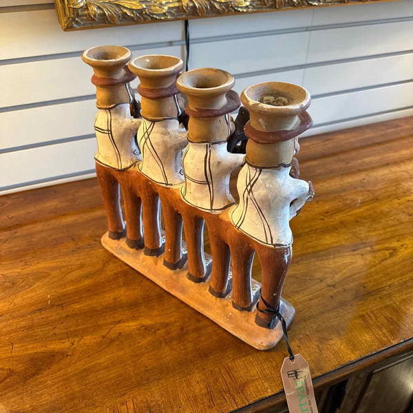 Men Playing Instruments Candleholder