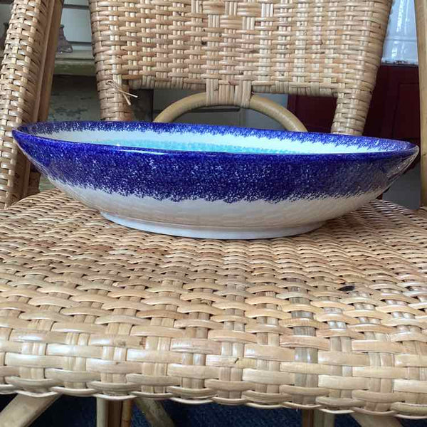 Round Bowl Blue with Starfish