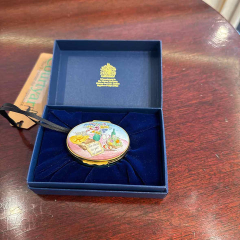 Halcyon Enamel Box "The Best Is Yet To Come"