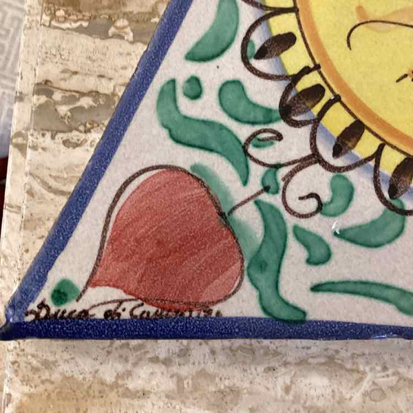 Terra Cotta Sun Tile Triangle