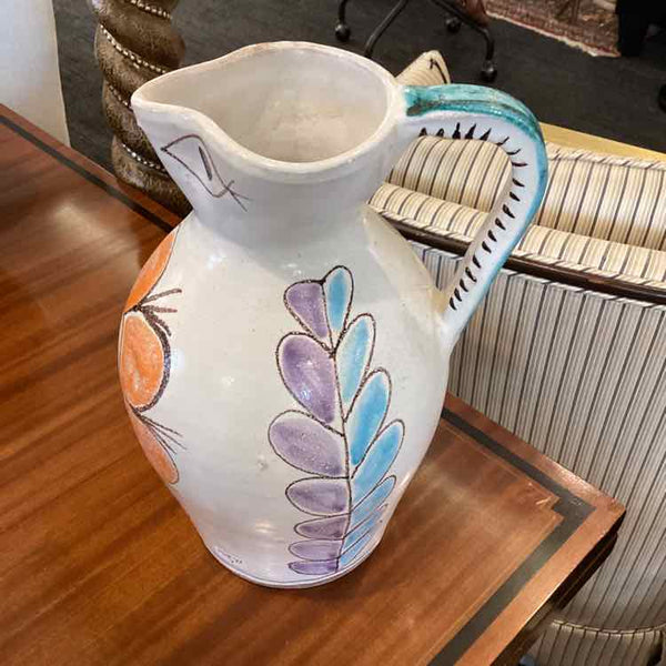 DeSimone Painted Sunface Pitcher