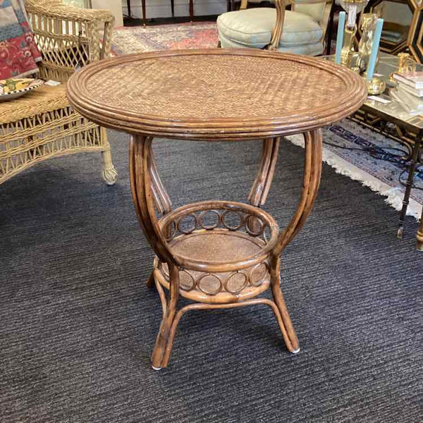 Round Rattan Table
