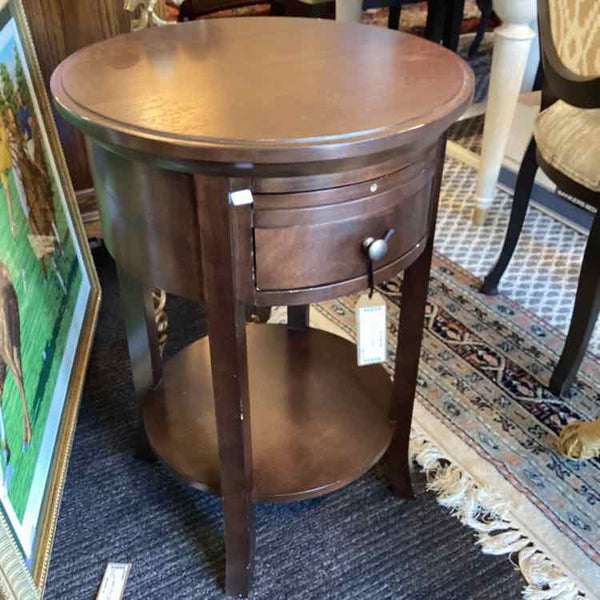"As Is" Drum Side Table
