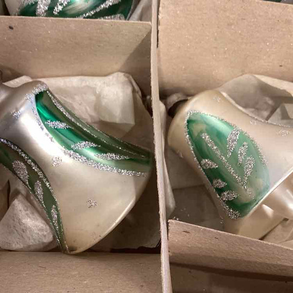 6 Vintage Glass Ornaments