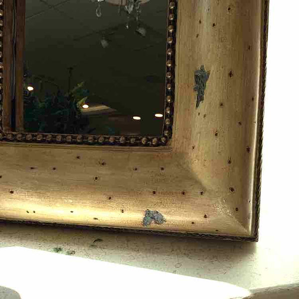Heavy Rectangular Wood Mirror