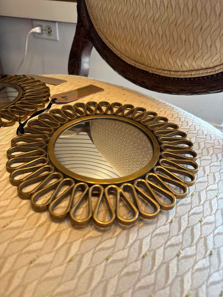 Brass Round Mirror