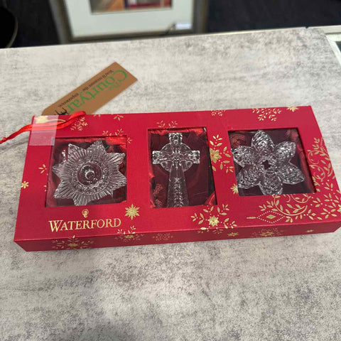3 Waterford Ornaments (Mini w/Box)
