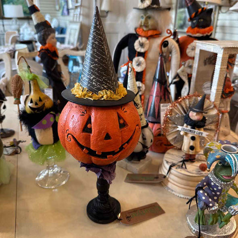 Pumpkin On Pedestal
