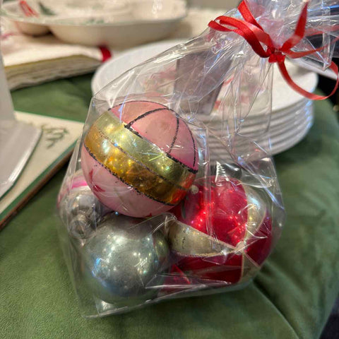 Bag of Vintage Mixed Ornaments