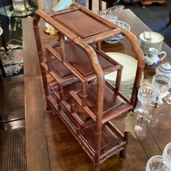 Asian Bamboo Side Table