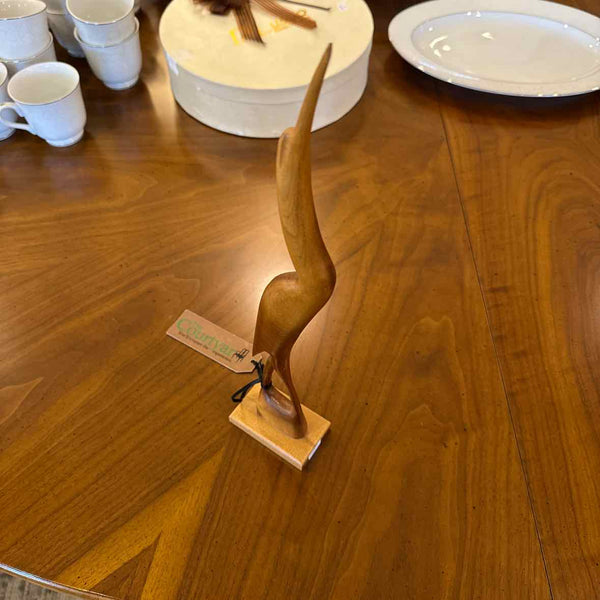 "As Is" Carved Wood Heron