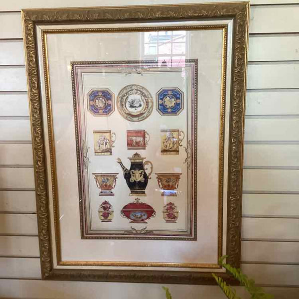 Decorative Porcelain Print - Framed Collection