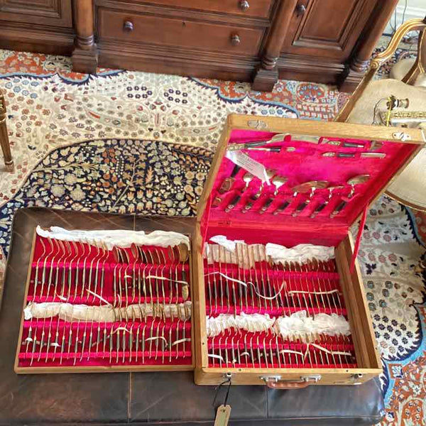 144pc Thai Lapidary Flatware in Box