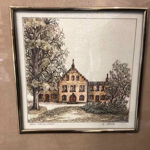 Framed Print Of House In The Forest
