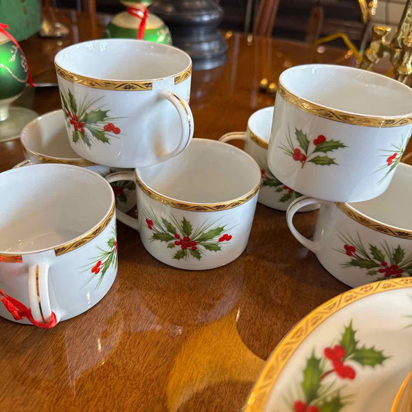 Gorham "Festive Holly" 42 Piece Set of China