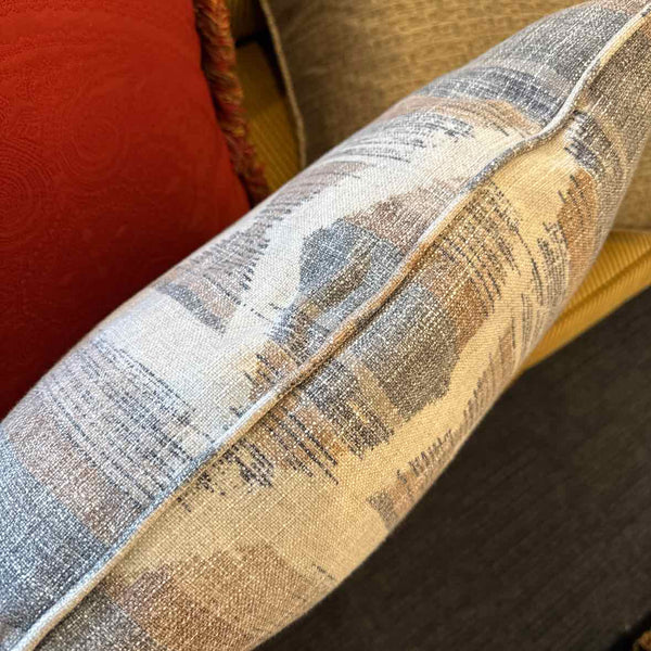 Down Tan And Gray Pillow