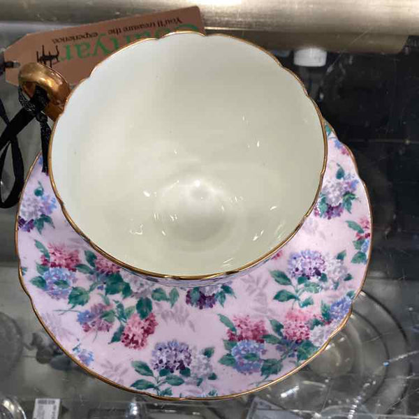 Shelley Pink Floral Cup & Saucer