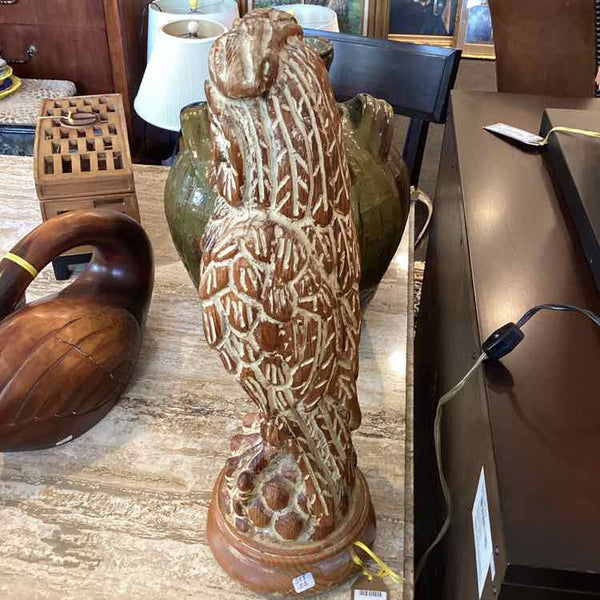 Sarried Wood Owl Sculpture