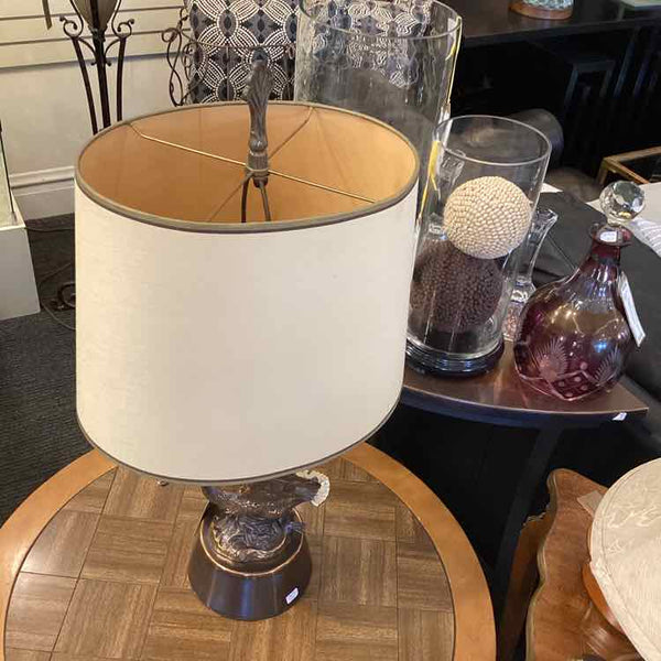 Vintage Brass Duck Lamp
