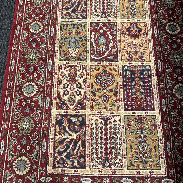 Red Oriental Runner Rug - Machine Made