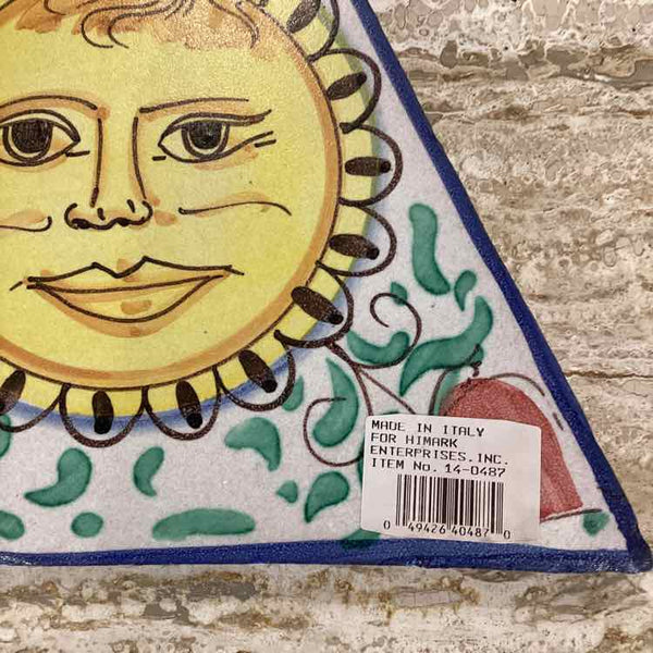 Terra Cotta Sun Tile Triangle