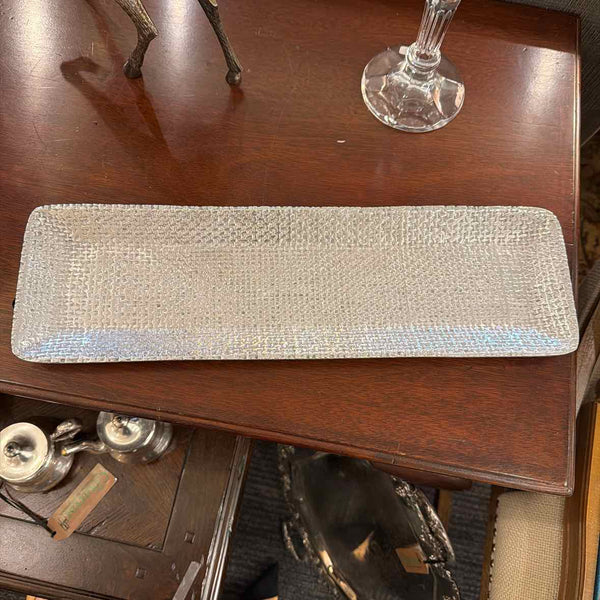 Woven Pewter Tray