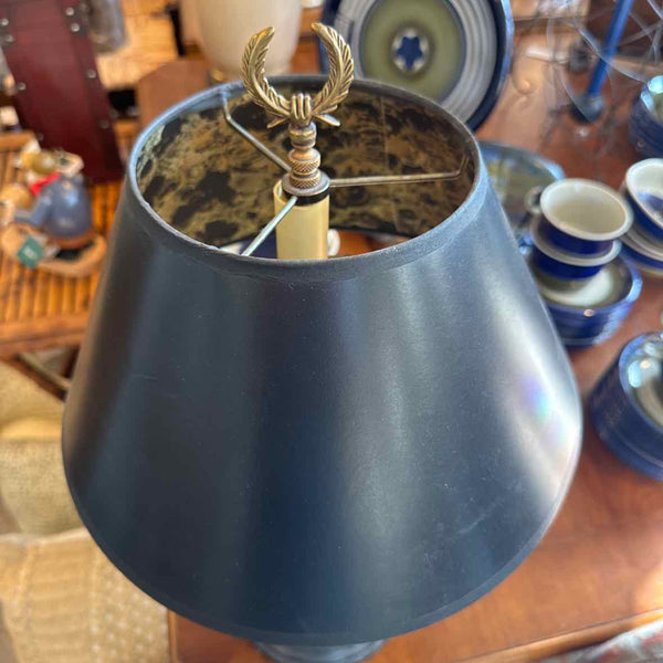 Resin & Black Shade Lamp