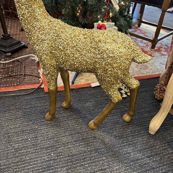 Gold Glitter Large Deer