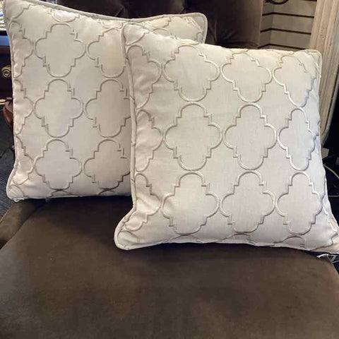 Pair of Ethan Allen Custom Down Pillows