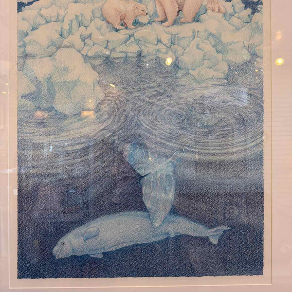 Framed Polar Bear Print