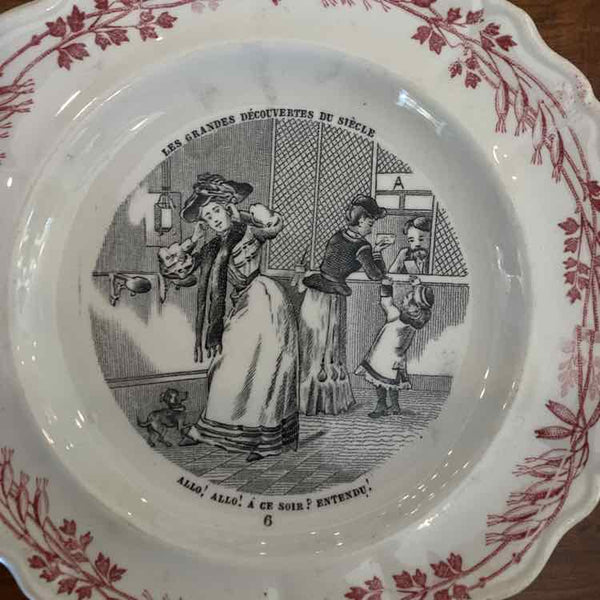 French Transferware Plates