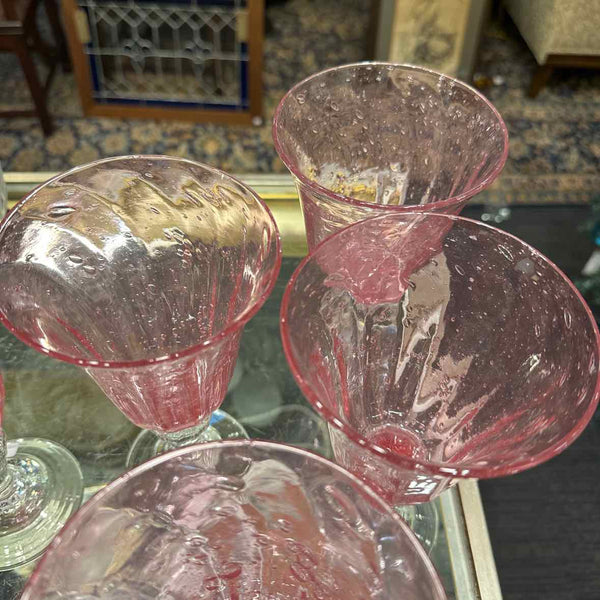 Pink Water Goblets