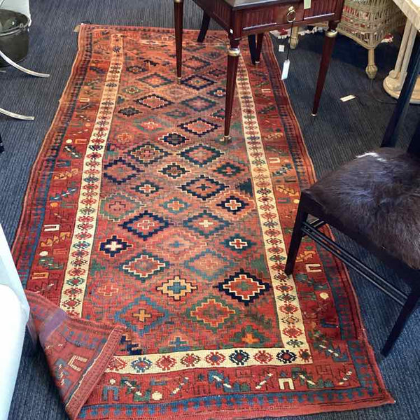 Antique Kilm Geometric Pattern Rug