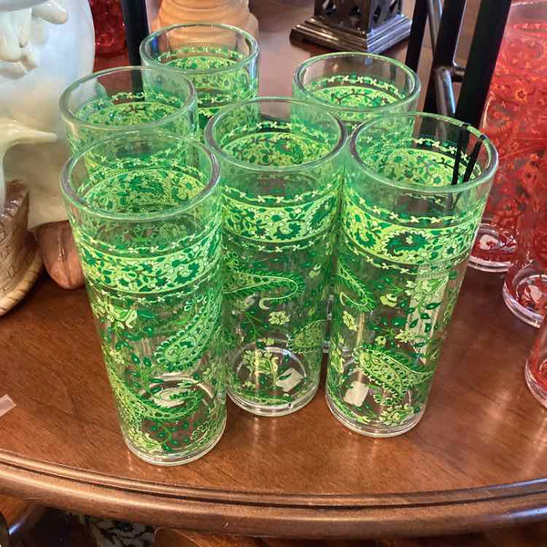 Six Pottey Barn Acrylic Glasses