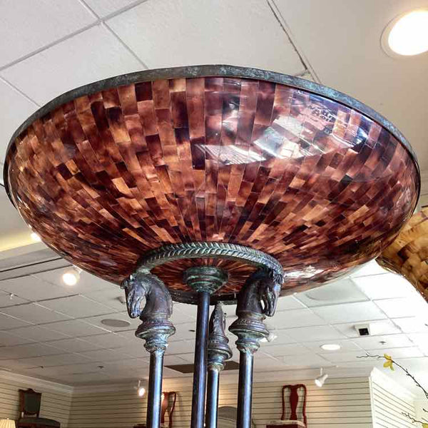Torchiere Lamp with Mosaic Shade
