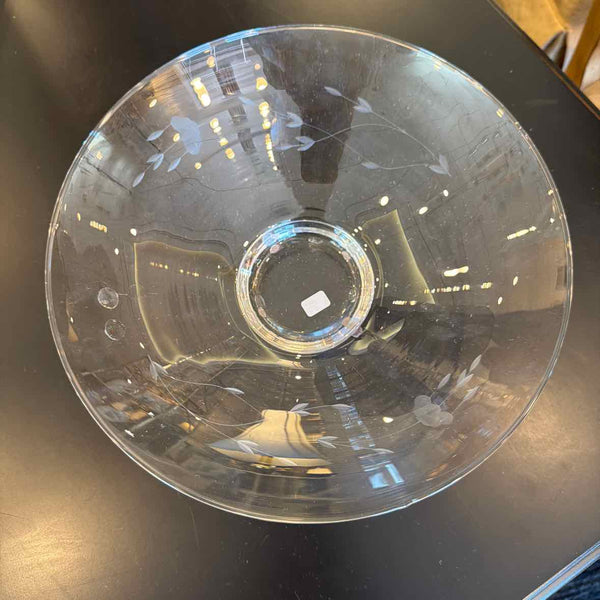 Etched Glass Bowl