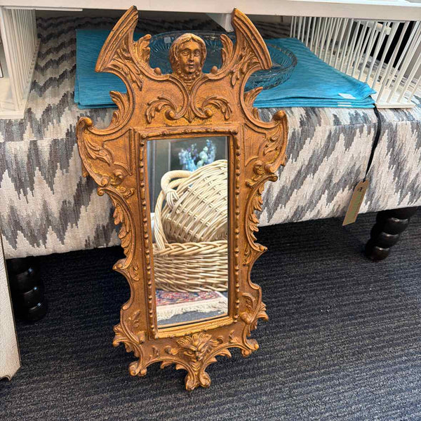 Angel Mirror with Gold Frame
