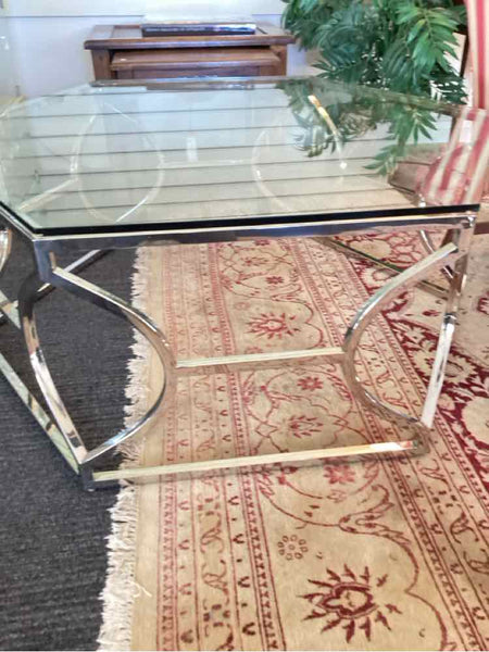 Paxton Coffee Table - Metal and Glass