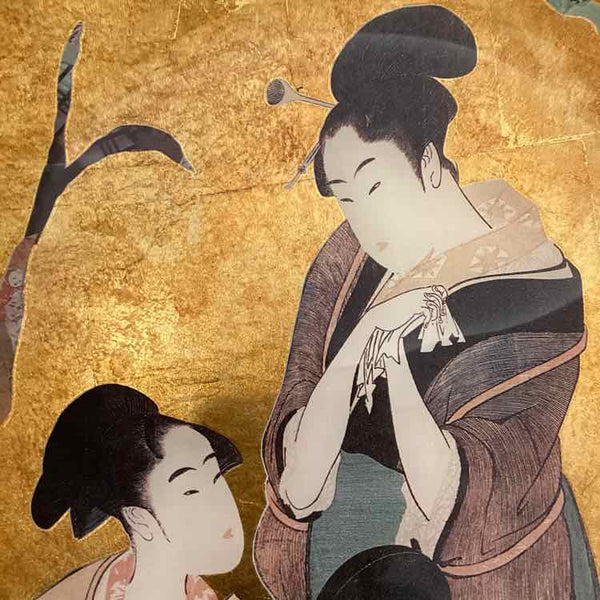 Gold Courtesans Asian Plate
