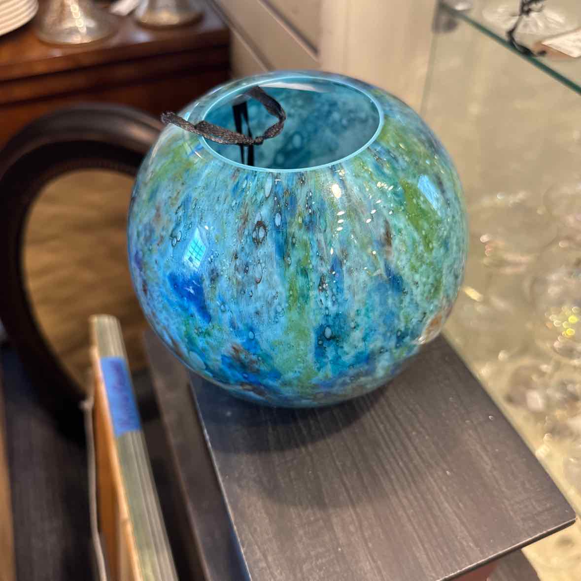 Blue Glass Bowl by Seguso Family
