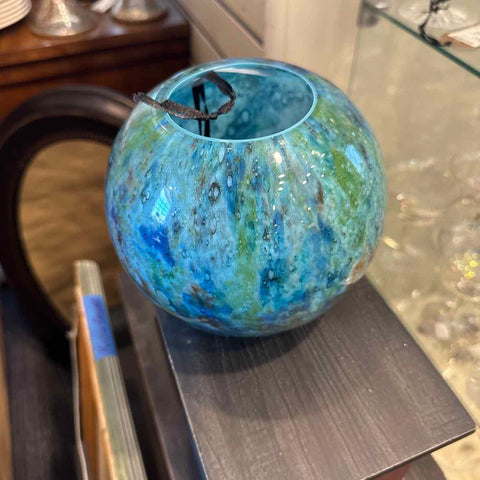Blue Glass Bowl by Seguso Family