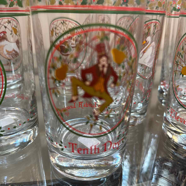 Twelve Days Of Christmas Glasses