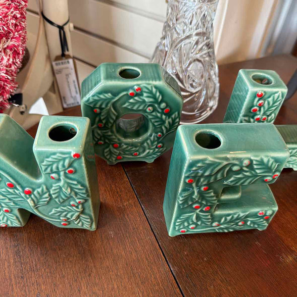 Lipper/Mann Noel Candle Holders - Vintage