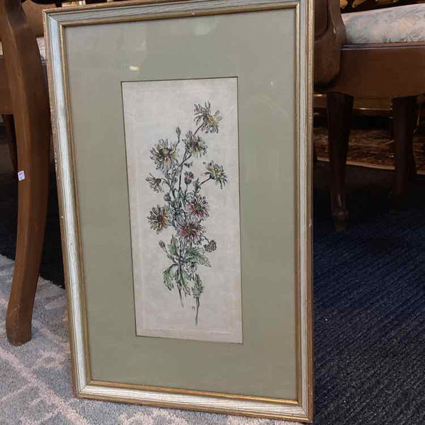 Chrysanthemum Lithogram 1920's