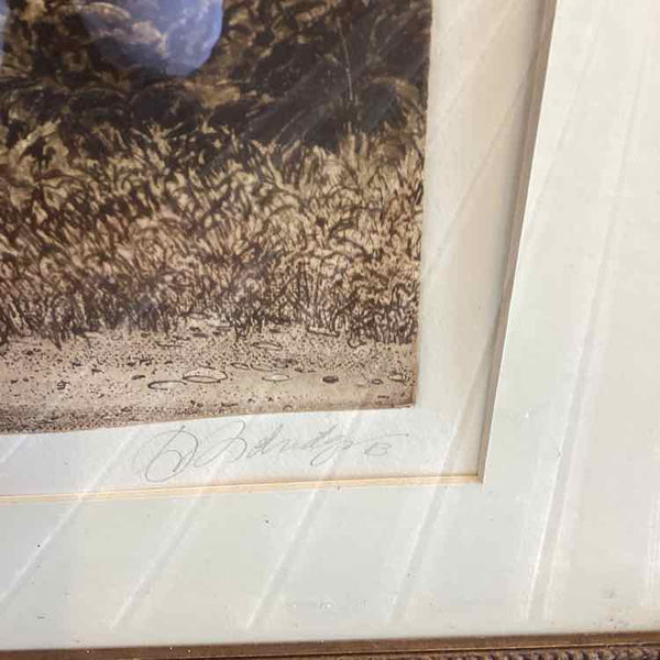 "As Is"  Landscape Etching - signed/numbered - Dorothy Aldridge
