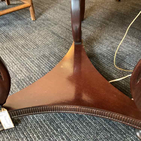 Hickory Chair Round Foyer Table with Glass