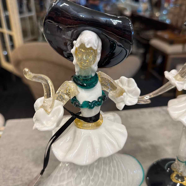 Pairof  Venetian  Murano Glass Dancers