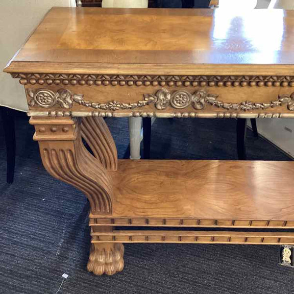 Carved Wood Sofa Table