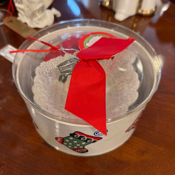 2 Fitz & Floyd Santa Dishes in Box