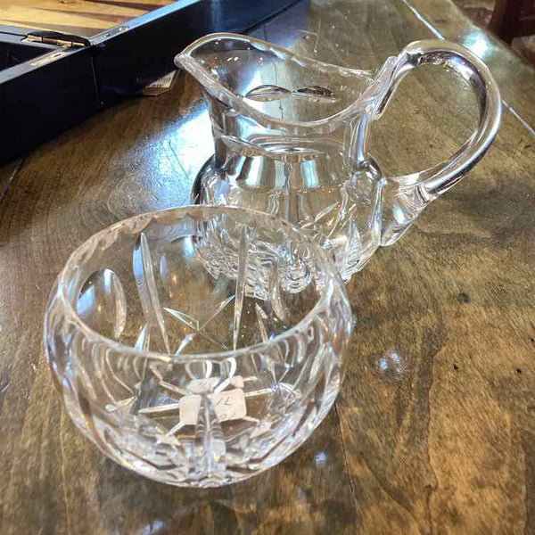 Gorham Crystal Creamer And Sugar Bowl